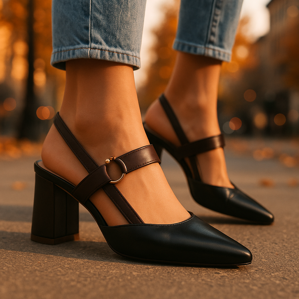 Ophelia Leather Heels