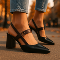 Ophelia Leather Heels