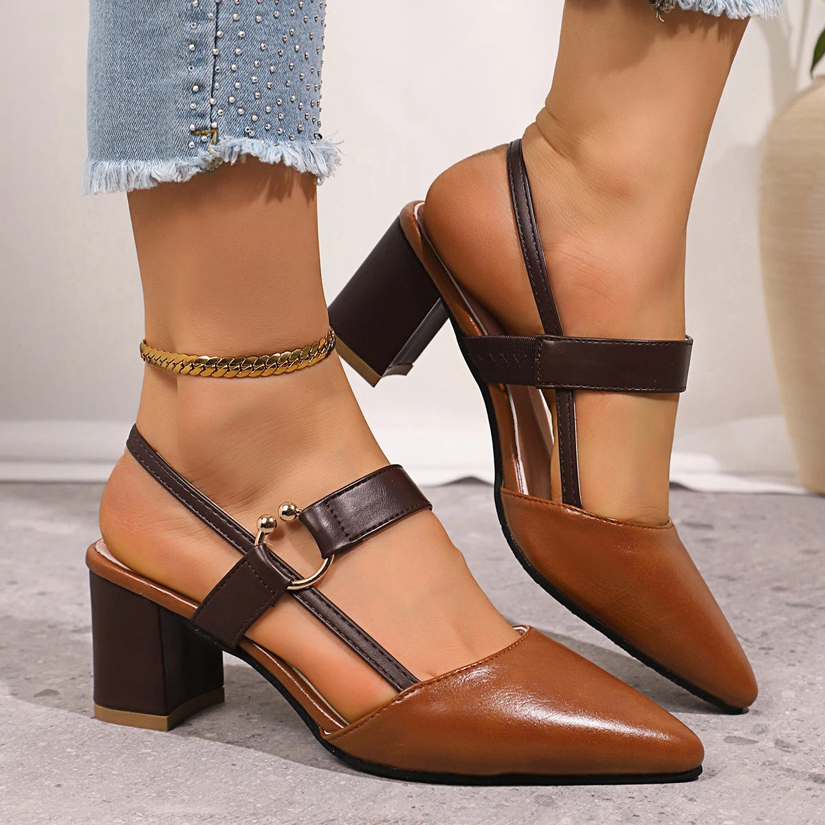 Ophelia Leather Heels