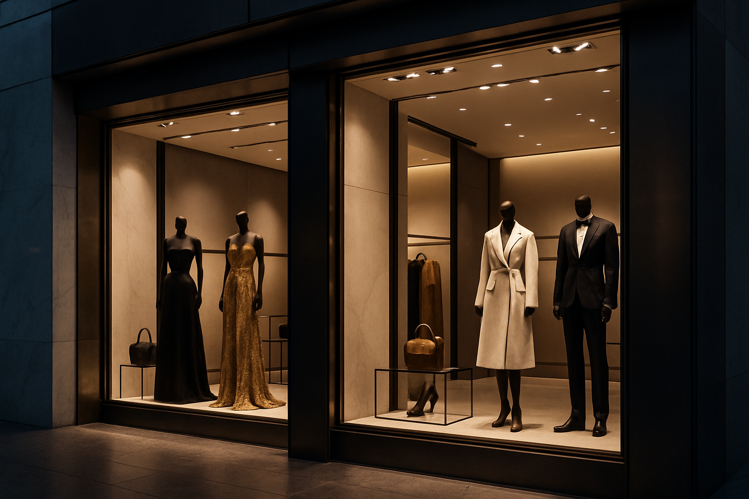 high fashion storefront 