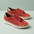 Nancy Arch Support Knit Slip On Sneakers - Red
