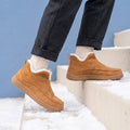 Tara Suede Faux Fur Lined Ankle Boots - Brown